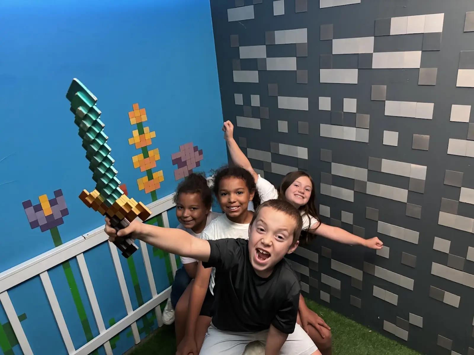 Minecraft style Crafted escape room in Redmond